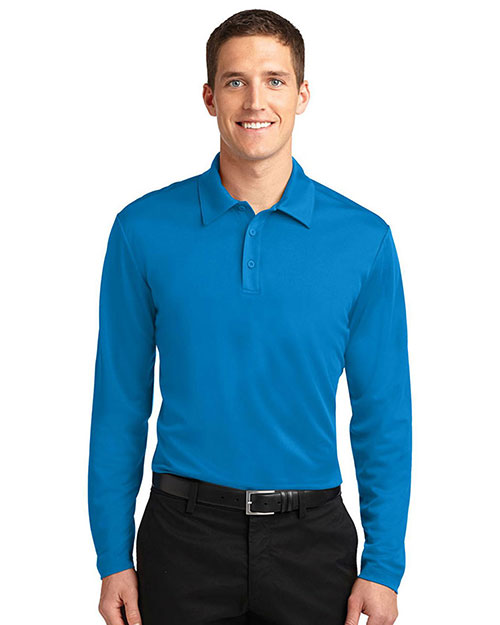 Port Authority K540LS Men Silk Touch Performance Long-Sleeve Polo at GotApparel