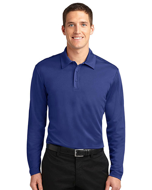 Port Authority K540LS Men Silk Touch Performance Long-Sleeve Polo at GotApparel