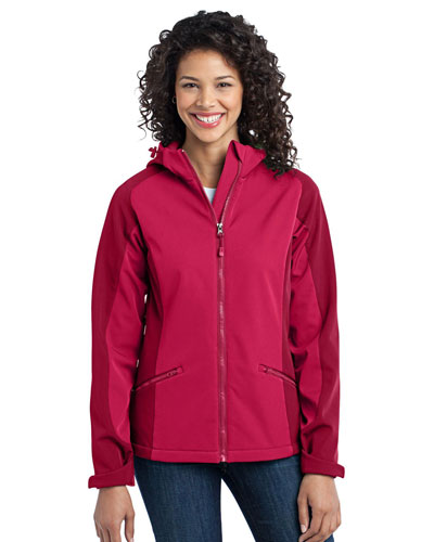 Port Authority L312 Women Gradient Hooded Soft Shell Jacket at GotApparel