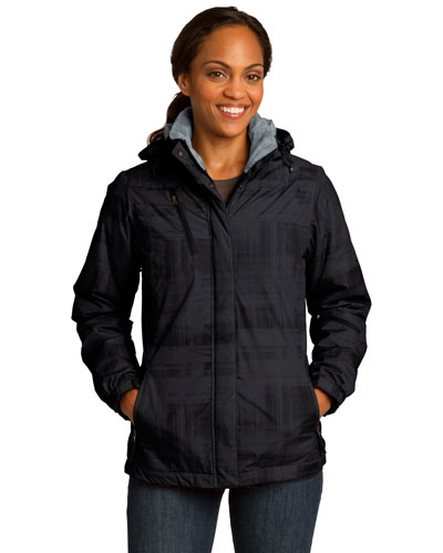 Port Authority L320 Women Brushstroke Print Insulated Jacket at GotApparel
