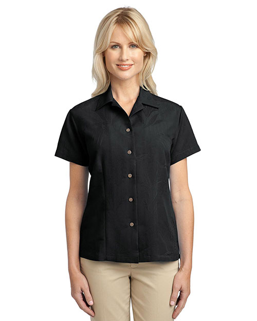 Port Authority L536 Women Patterned Easy Care Camp Shirt at GotApparel