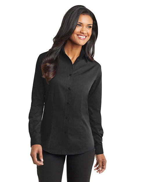 Port Authority L613 Women Tonal Pattern Easy Care Shirt at GotApparel