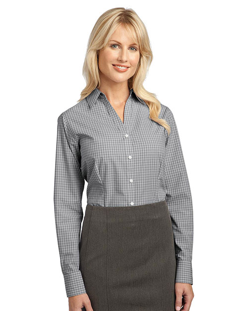 Port Authority L639 Women Plaid Pattern Easy Care Shirt at GotApparel