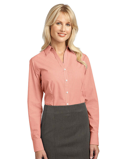 Port Authority L639 Women Plaid Pattern Easy Care Shirt at GotApparel