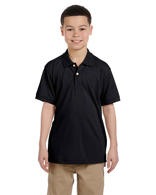 Harriton M265Y Boys 5.6 oz. Easy Blend Polo at GotApparel