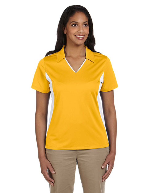 Harriton M355W Women Side Blocked Micro Pique Polo at GotApparel