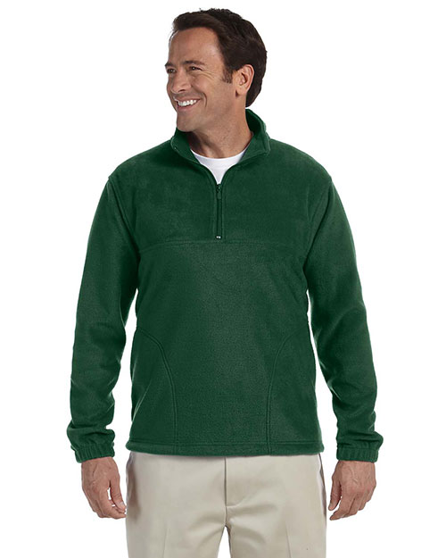 Harriton M980 Men 8 oz. Quarter-Zip Fleece Pullover at GotApparel