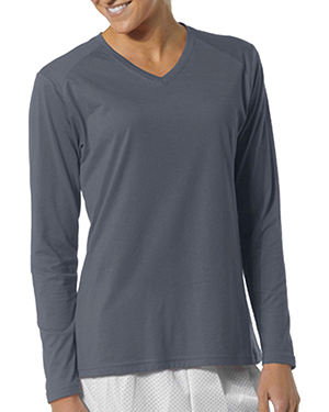 A4 Drop Ship NW3233 Women Long-Sleeve Fusion Performance V-Neck at GotApparel