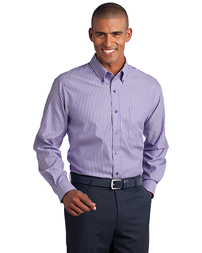 Red House RH64 Adult Stripe Non-Iron Pinpoint Oxford at GotApparel