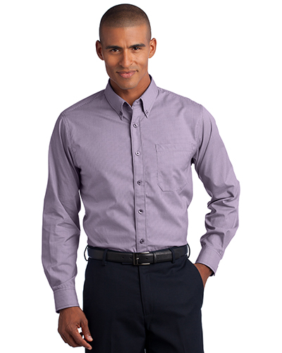 Red House RH66 Adult Mini Check Non-Iron Button-Down Shirt at GotApparel