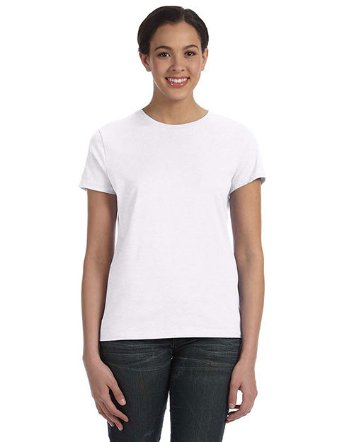 Hanes SL04 Women 4.5 Oz. 100% Ringspun Cotton Nanot T-Shirt at GotApparel