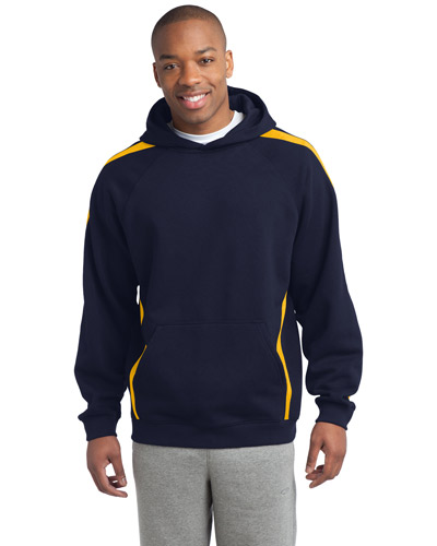 Sport-Tek® ST265 Men Sleeve Stripe Pullover Hooded Sweatshirt at GotApparel