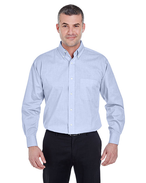 Ultraclub 8360 Men Longsleeve Performance Pinpoint at GotApparel