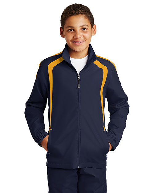 Sport-Tek® YST60 Boys Colorblock Raglan Jacket at GotApparel