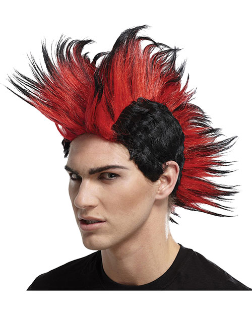 red mohawk wig