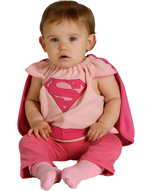 Halloween Costumes RU885105 Infants Supergirl Bib Infant at GotApparel
