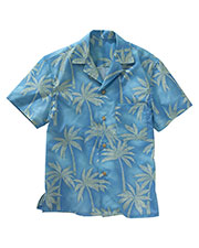 Edwards 1034 Men Tropical Palm Tree Camp Collar Shirt at GotApparel