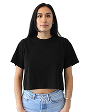 Badger 1580 Women Nl Ldy Ideal Crop 60/40 Combed Rs Co Top at GotApparel