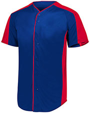 Augusta 1655 Men Full Button Baseball Jersey at GotApparel