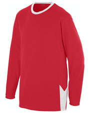 Augusta 1718 Boys Block Out Long Sleeve Jersey at GotApparel
