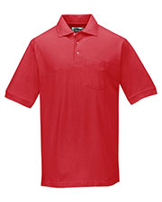Tri-Mountain 189 Men Cotton Pique Pocketed Golf Shirt at GotApparel