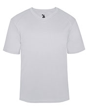 Badger 2162 Boys B-Core Performance Solid Color Lap V-Neck Tee at GotApparel