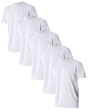 Jerzees 21B Boys 5.3 Oz. 100% Polyester Sport With Moisture Wicking T-Shirt 5-Pack at GotApparel