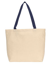 Gemline 220 Unisex Colored Handle Tote at GotApparel