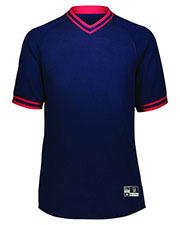 Holloway 221221 Boys Youth Retro V-Neck Baseball Jersey at GotApparel