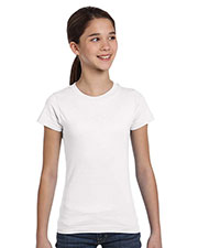 LAT 2616 Girls Fine Jersey Longer Length T-Shirt at GotApparel