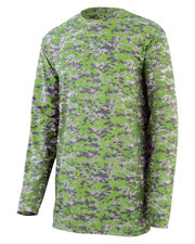 Augusta 2789 Boys Digi Camo Wicking Long Sleeve T-Shirt at GotApparel