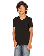 Bella + Canvas 3005Y Boys Jersey Short-Sleeve V-Neck T-Shirt at GotApparel
