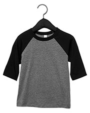Bella + Canvas 3200T Infants & Toddlers 3/4-Sleeve Baseball T-Shirt at GotApparel