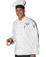Edwards 3301 Unisex 10 Button Long-Sleeve Chef Coat at GotApparel