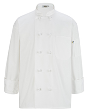 Edwards 3302 Unisex 10 Knot Button Long-Sleeve Chef Coat at GotApparel