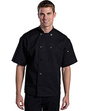 Edwards 3333 Unisex Ten Button Short-Sleeve Back Mesh Chef Coat at GotApparel