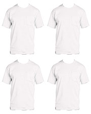 Fruit Of The Loom 3931P Men 5 Oz. 100% Heavy Cotton Hd Pocket T-Shirt 4-Pack at GotApparel