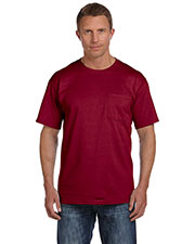 Fruit Of The Loom 3931P Men 5 Oz. 100% Heavy Cotton HD Pocket T-Shirt at GotApparel