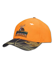Headwear 4067 Men Hp Luminescent Orange Cap With Leaf Camo Brim at GotApparel
