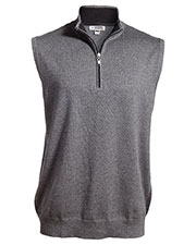 Edwards 4074 Unisex Quarter-Zip Fine Gauge Sweater Vest at GotApparel