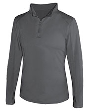 Badger 4286 Women 1/4-Zip With Thumb Hole at GotApparel