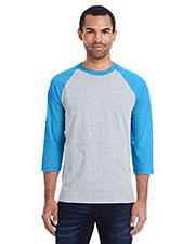 Hanes 42BA Men 4.5 oz., 60/40 Ringspun Cotton/Polyester X-Temp® Baseball T-Shirt at GotApparel
