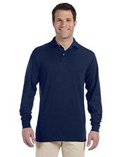 Jerzees 437ML Men 5.6 Oz. 50/50 Long-Sleeve Jersey Polo With Spotshield at GotApparel