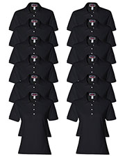 Jerzees 437W Women 5.6 Oz. 50/50 Jersey Polo With Spotshield  12-Pack at GotApparel