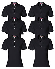 Jerzees 437W Women 5.6 Oz. 50/50 Jersey Polo With Spotshield  6-Pack at GotApparel