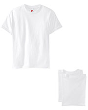 Hanes 498Y Boys 4.5 Oz. 100% Ringspun Cotton Nano-T  T-Shirt 3-Pack at GotApparel