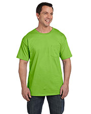 Hanes 5190P Men 6.1 Oz. Beefy-Tee  With Pocket at GotApparel