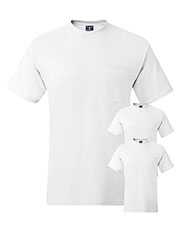 Hanes 5190P Men 6.1 Oz. Beefy-Tee  With Pocket 3-Pack at GotApparel