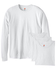 Hanes 5286 Men 5.2 Oz. Comfort Soft Cotton Long-Sleeve T-Shirt 4-Pack at GotApparel