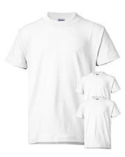 Hanes 5370 Boys 5.2 Oz. 50/50 Comfort Blend Eco Smart T-Shirt 3-Pack at GotApparel
